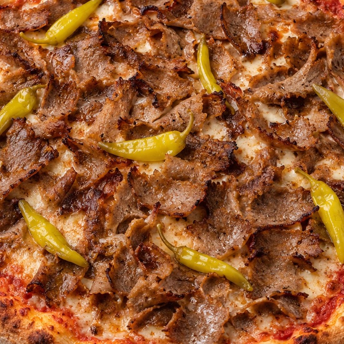 Kebabpizza från Anatolia Kolgrill